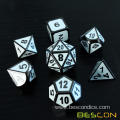 Deluxe Glossy Enamel Solid Metal Polyhedral Game Dice